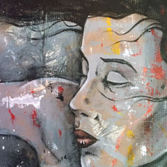 © Apnée - 100 x 100 cm